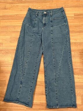 Cider Blue Wide-Leg Jeans